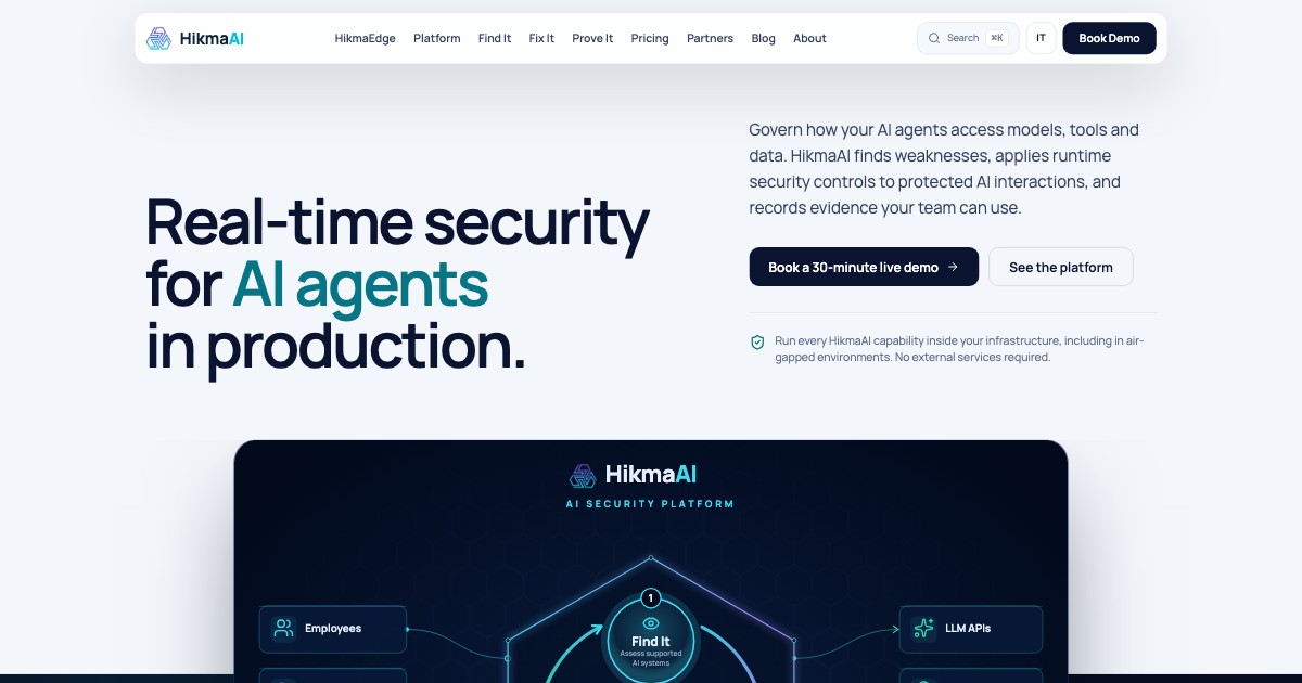 HikmaAI — image from the vendor's website